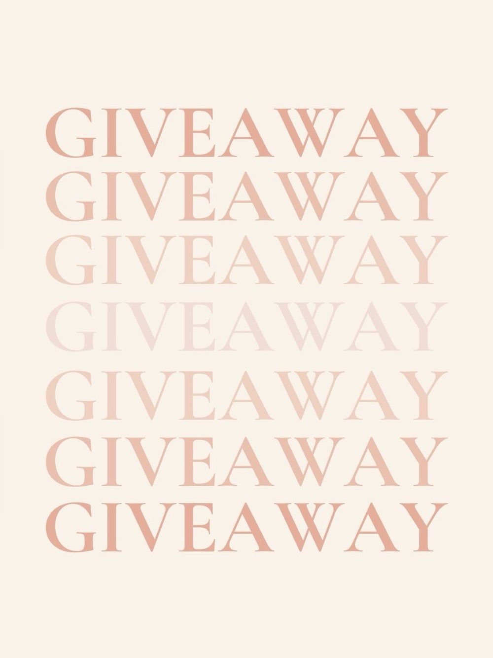 Giveaway -Free Shipping 💕💕